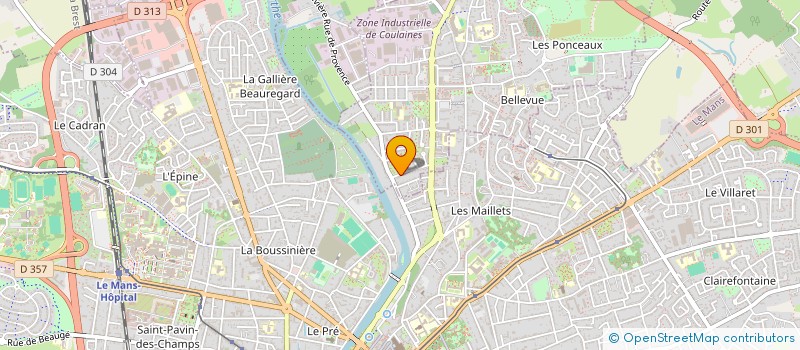 localisation de l'entreprise LA BAIE DES ANGES  COULAINES