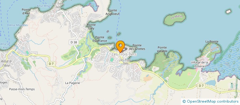 localisation de l'entreprise LA BAIE DES ANGES à LES TROIS-ILETS