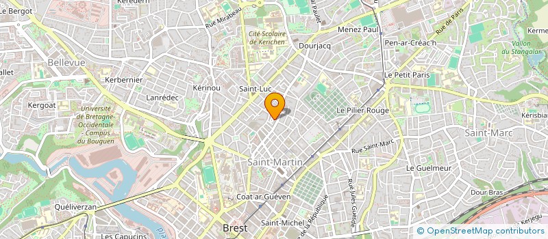 localisation de l'entreprise LA BAIE DES PIRATES à BREST