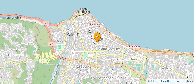 localisation de l'entreprise LA BAIE DES ROSES à SAINT-DENIS