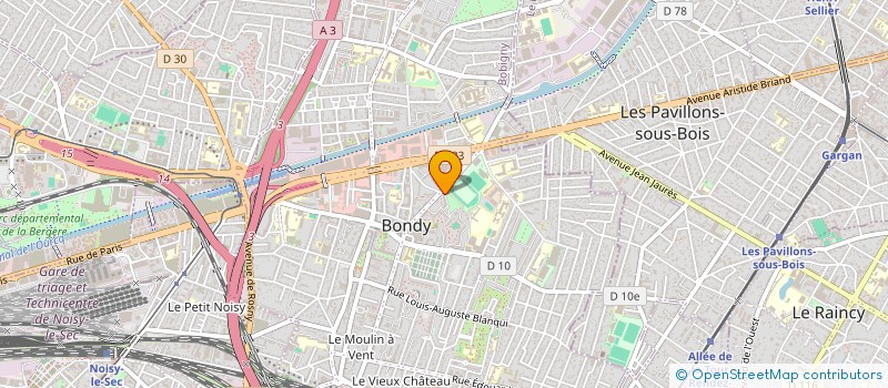 localisation de l'entreprise LA BAIE DES SIRENES  BONDY