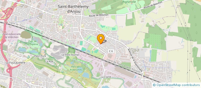 localisation de l'entreprise LA BAIE DU LIN  SAINT-BARTHELEMY-D'ANJOU