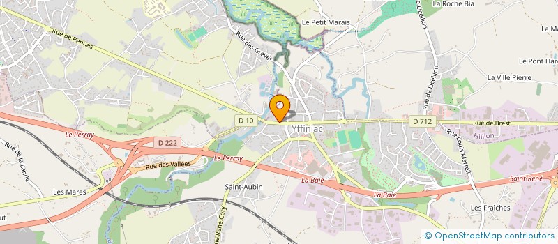 localisation de l'entreprise LA BAIE HAMON  YFFINIAC