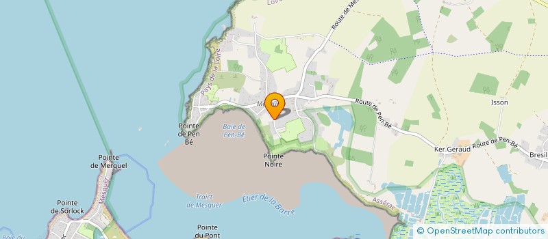 localisation de l'entreprise LA BAIE -LE CADRE  ASSERAC
