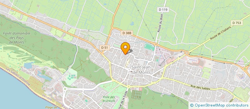 localisation de l'entreprise LA BAIGNADE DES DEMOISELLES à SAINT-JEAN-DE-MONTS