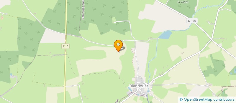 localisation de l'entreprise LA BAILLEE  BLANDOUET-SAINT JEAN