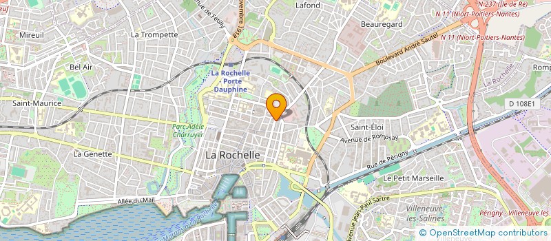 localisation de l'entreprise LA BAINE  LA ROCHELLE