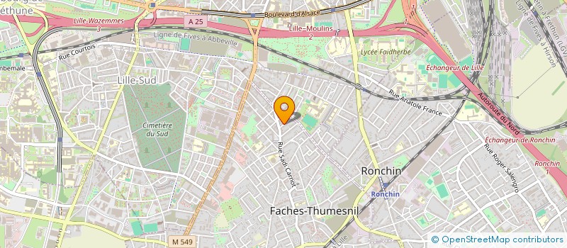 localisation de l'entreprise LA BAJ'COUR  FACHES-THUMESNIL