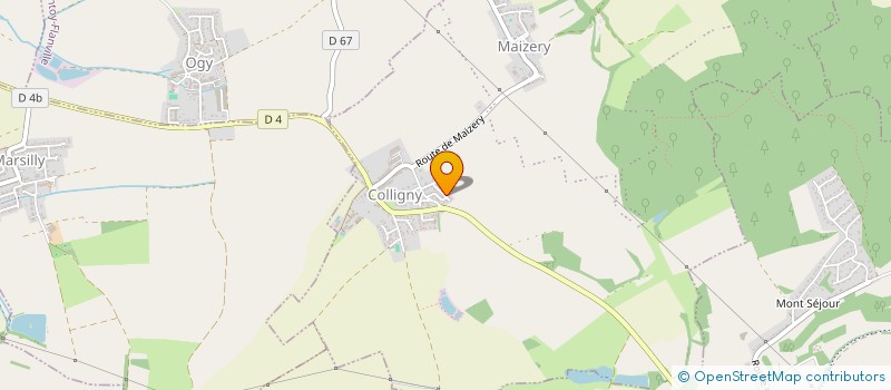 localisation de l'entreprise LA BALADE  COLLIGNY-MAIZERY