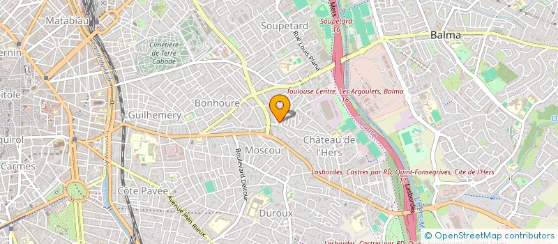 localisation de l'entreprise LA BALADE DE RIQUET à TOULOUSE