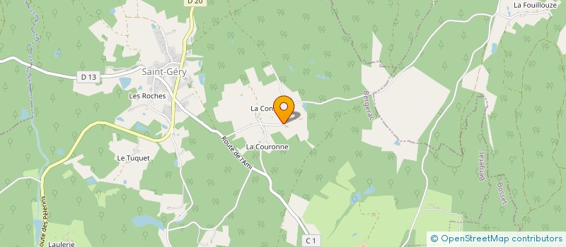 localisation de l'entreprise LA BALADE DE TAO  SAINT-GERY