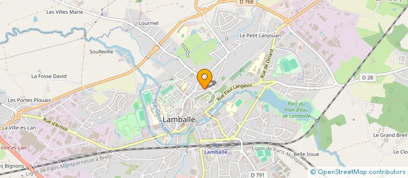 localisation de l'entreprise LA BALADE DES ARTS à LAMBALLE-ARMOR