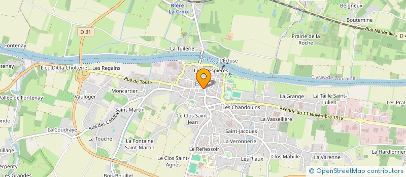 localisation de l'entreprise LA BALADE DES FROMAGES  BLERE