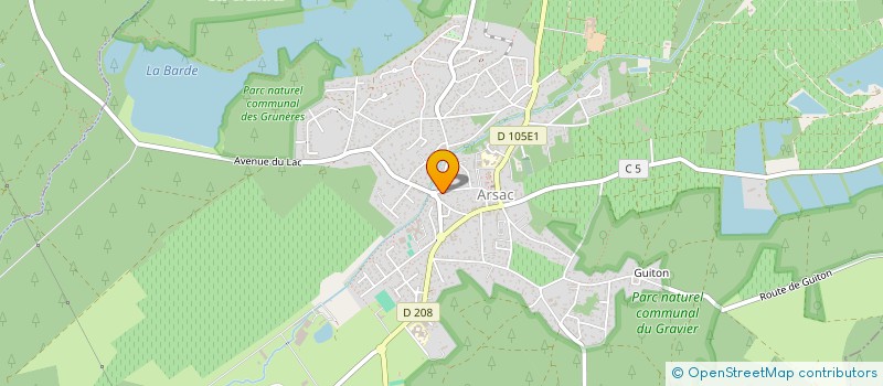 localisation de l'entreprise LA BALANDRETTE  ARSAC