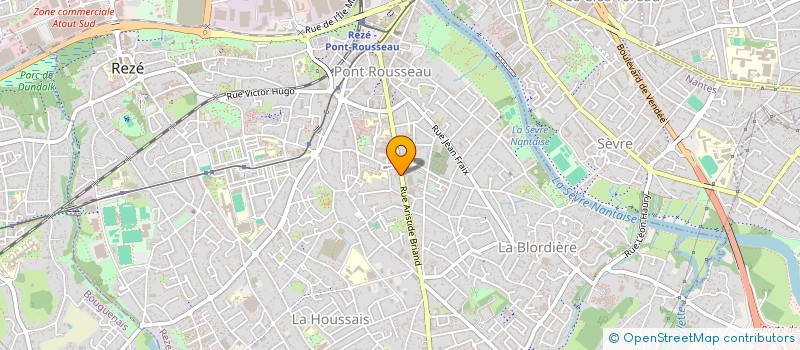 localisation de l'entreprise LA BALEINE A VOILES  REZE