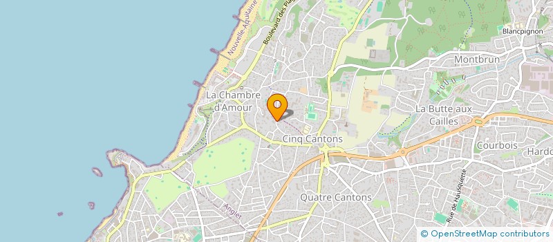 localisation de l'entreprise LA BALEINE BASQUE à ANGLET