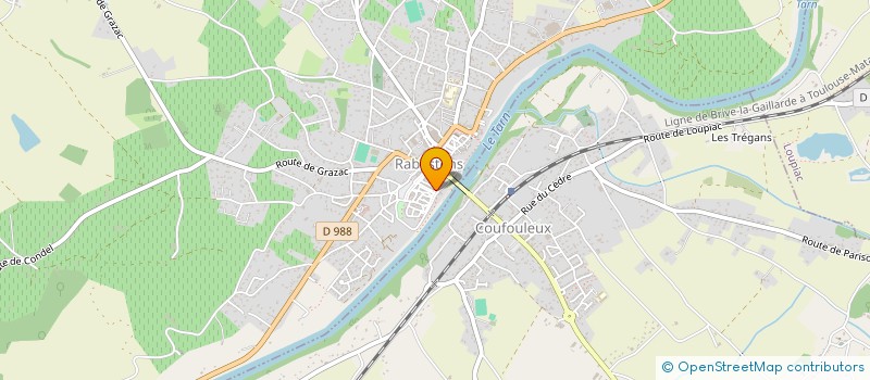 localisation de l'entreprise LA BALEINE MASQUEE à RABASTENS