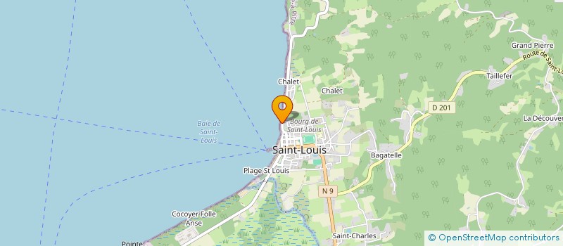 localisation de l'entreprise LA BALEINE ROUGE DE SAINT LOUIS à SAINT-LOUIS