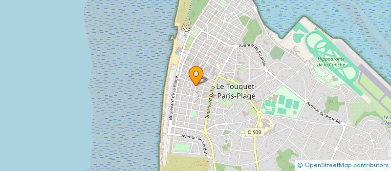 localisation de l'entreprise LA BALEINE ROYALE  LE TOUQUET-PARIS-PLAGE