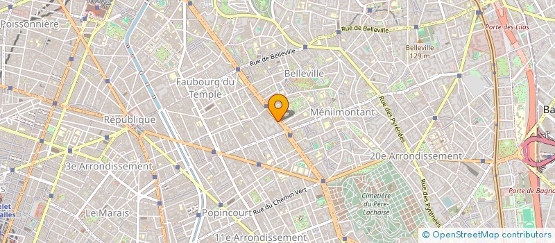 localisation de l'entreprise LA BALEINE SE MET A L'O  PARIS