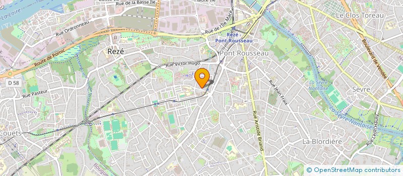 localisation de l'entreprise LA BALINIERE  REZE