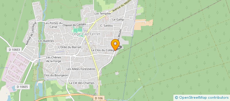 localisation de l'entreprise LA BALISE à LEGE-CAP-FERRET