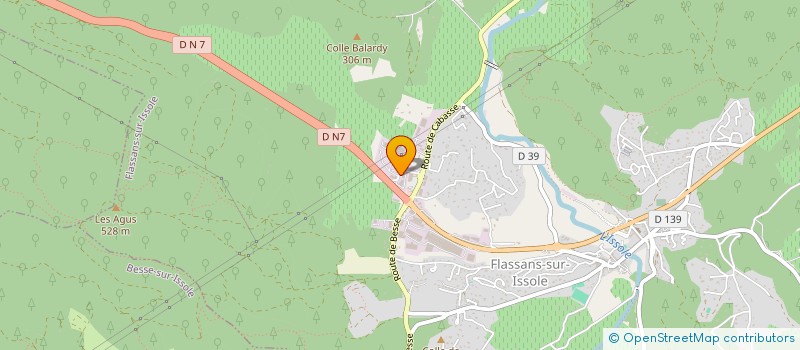 localisation de l'entreprise LA BALLADE DES LOISIRS CREATIFS à FLASSANS-SUR-ISSOLE