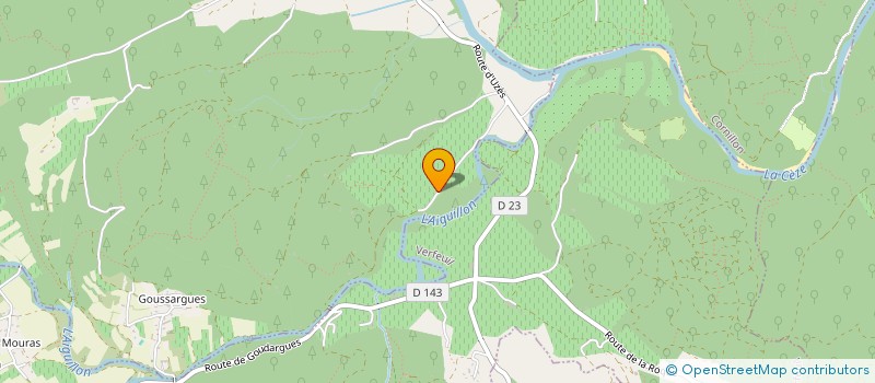 localisation de l'entreprise LA BALLADE DU VAL DE CEZE  GOUDARGUES