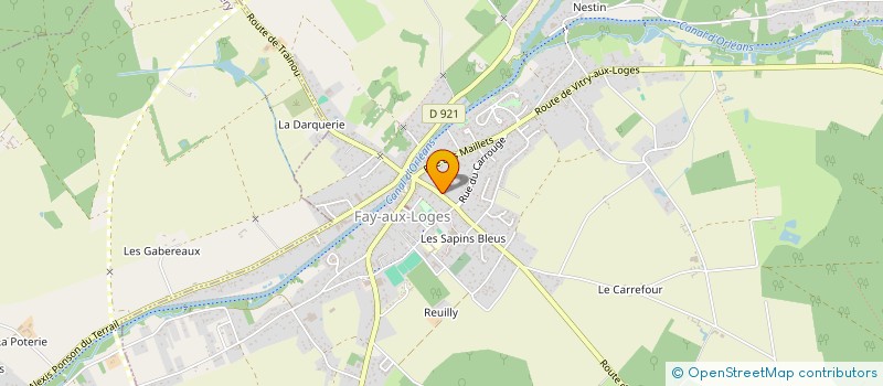 localisation de l'entreprise LA BALLE A GRAIN à FAY-AUX-LOGES