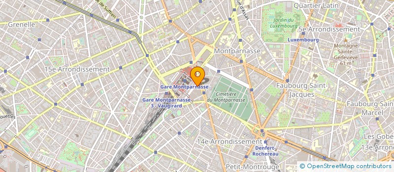 localisation de l'entreprise LA BALLE AUX BONDS DU XVI  PARIS