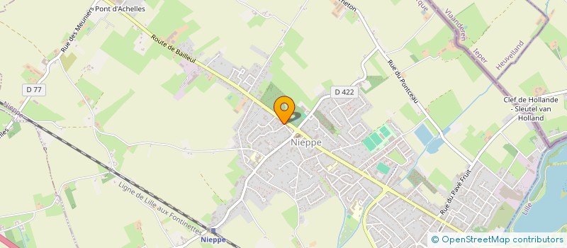 localisation de l'entreprise LA BALLEULOISE  NIEPPE