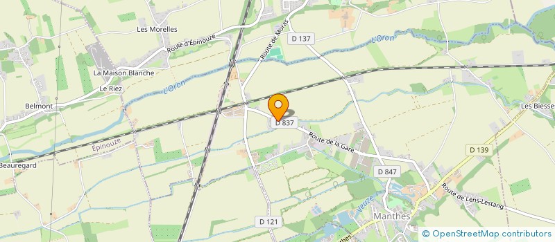 localisation de l'entreprise LA BALME  MANTHES