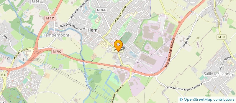 localisation de l'entreprise LA BALME  HALLUIN