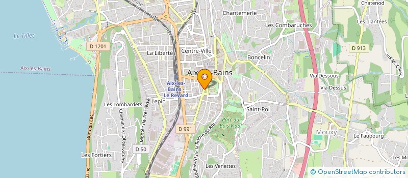 localisation de l'entreprise LA BALME à AIX-LES-BAINS