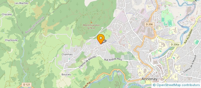 localisation de l'entreprise LA BALME à ANNONAY
