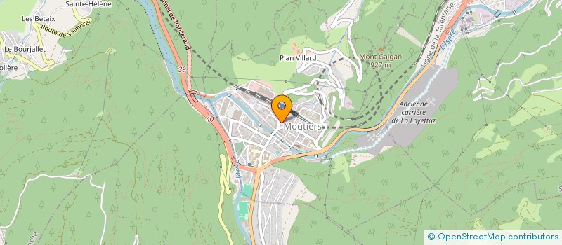 localisation de l'entreprise LA BALME DU VAPOTEUR à MOUTIERS