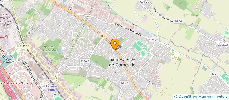 localisation de l'entreprise LA BALMORINOISE  SAINT-ORENS-DE-GAMEVILLE