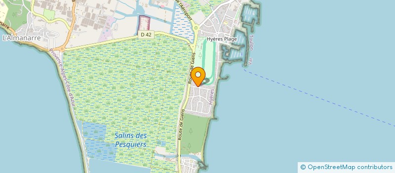 localisation de l'entreprise LA BALSEDE à HYERES