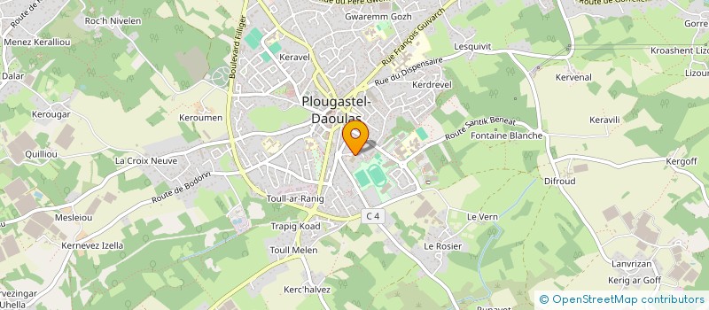 localisation de l'entreprise LA BAMBINERIE à PLOUGASTEL-DAOULAS