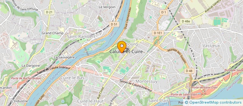localisation de l'entreprise LA BAMBINERIE à CALUIRE-ET-CUIRE