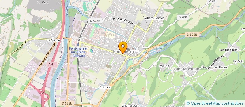 localisation de l'entreprise LA BAMBOCHE  PONTCHARRA