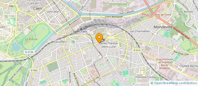 localisation de l'entreprise LA BANANERIE à CAEN