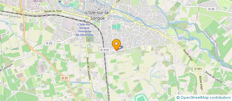 localisation de l'entreprise LA BANASTE  L'ISLE-SUR-LA-SORGUE