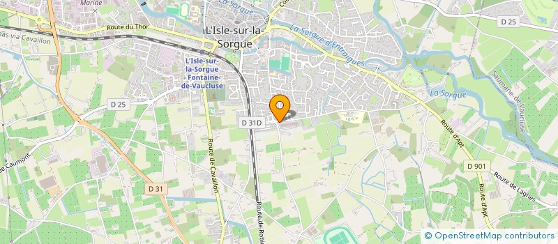 localisation de l'entreprise LA BANASTE  L'ISLE-SUR-LA-SORGUE