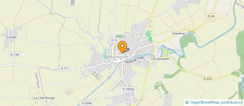 localisation de l'entreprise LA BANBAURE à MARINGUES
