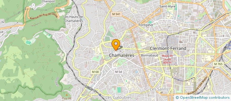 localisation de l'entreprise LA BAND' A BREUVOIR à CHAMALIERES