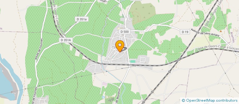 localisation de l'entreprise LA BAND'A TEDUSIA  THEZIERS