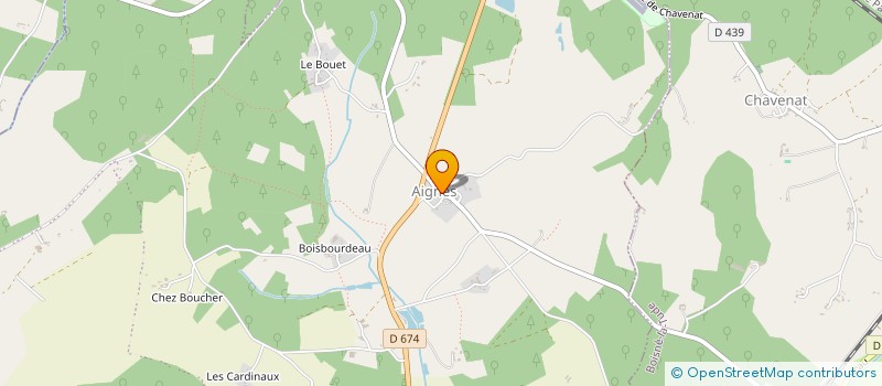 localisation de l'entreprise LA BAND'AIGNES  MONTMOREAU