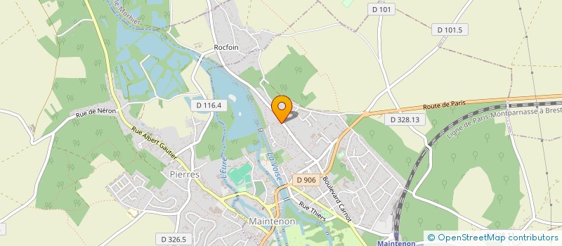 localisation de l'entreprise LA BAND' LA DO RE à MAINTENON