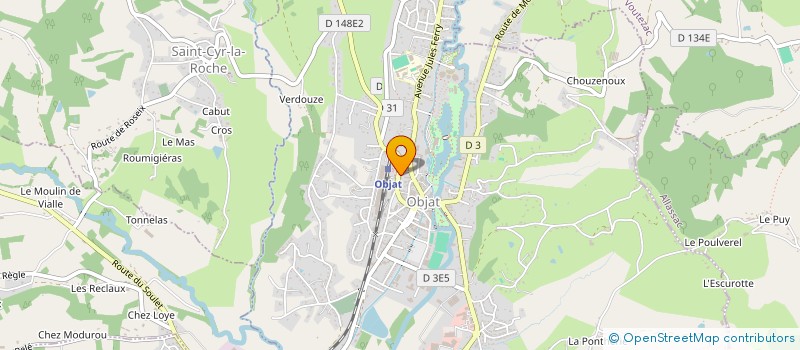 localisation de l'entreprise LA BANDA D'OBJAT  OBJAT